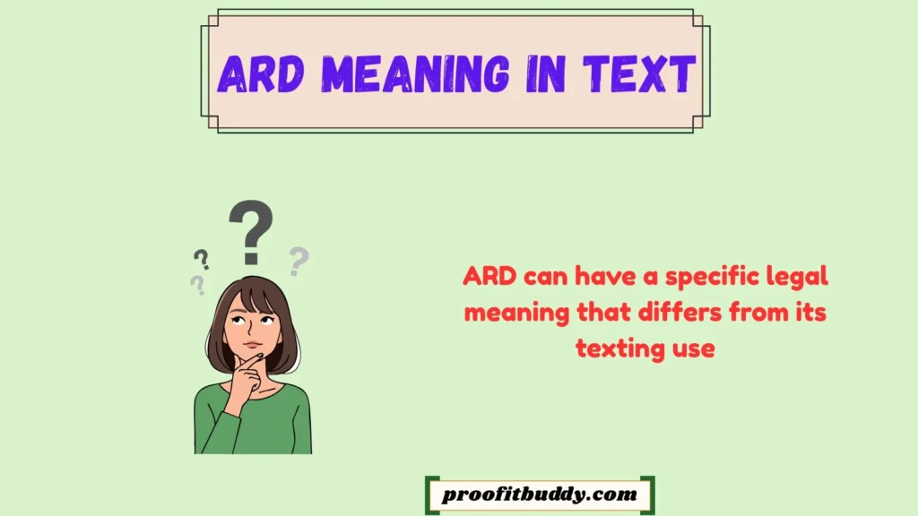 ARD Meaning in Law