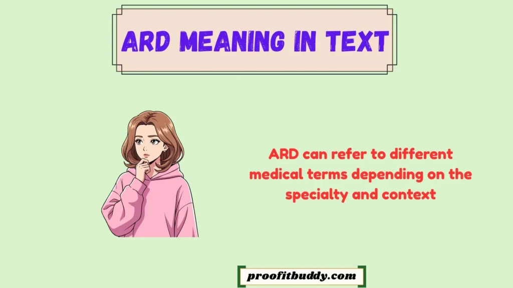 ARD Meaning Medical