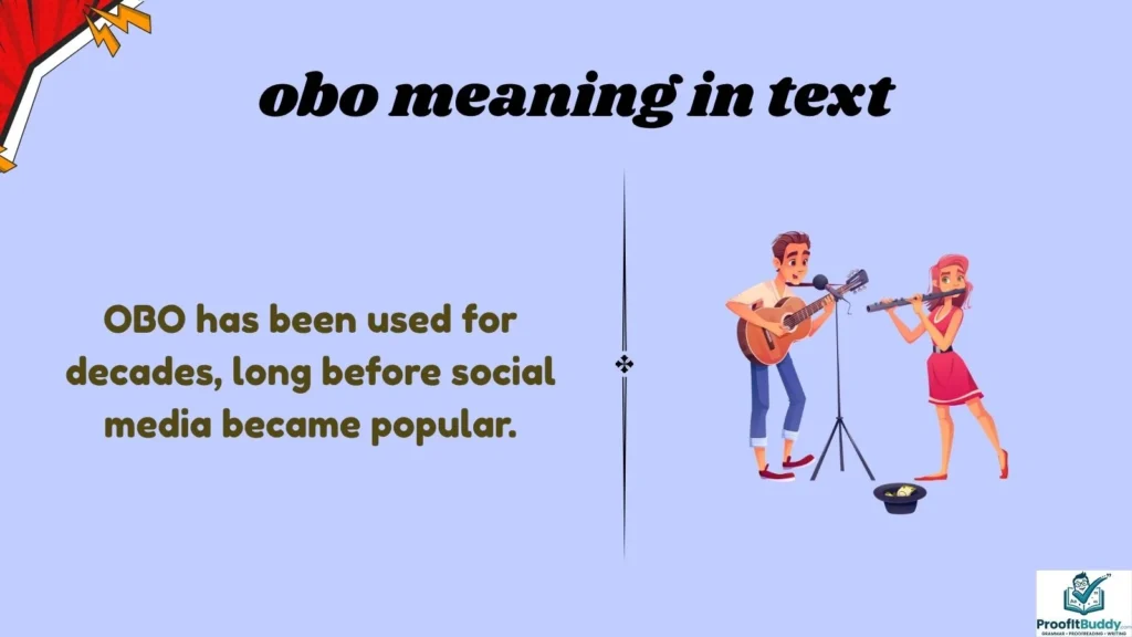 Background of the Term OBO