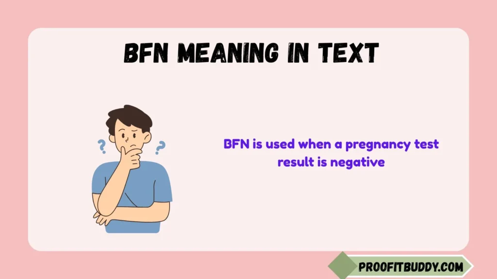 BFN Meaning in Pregnancy