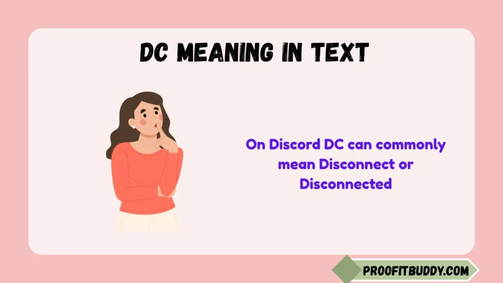 DC Meaning in Text Discord