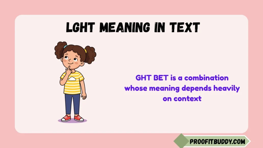 Ght Bet Meaning in Text