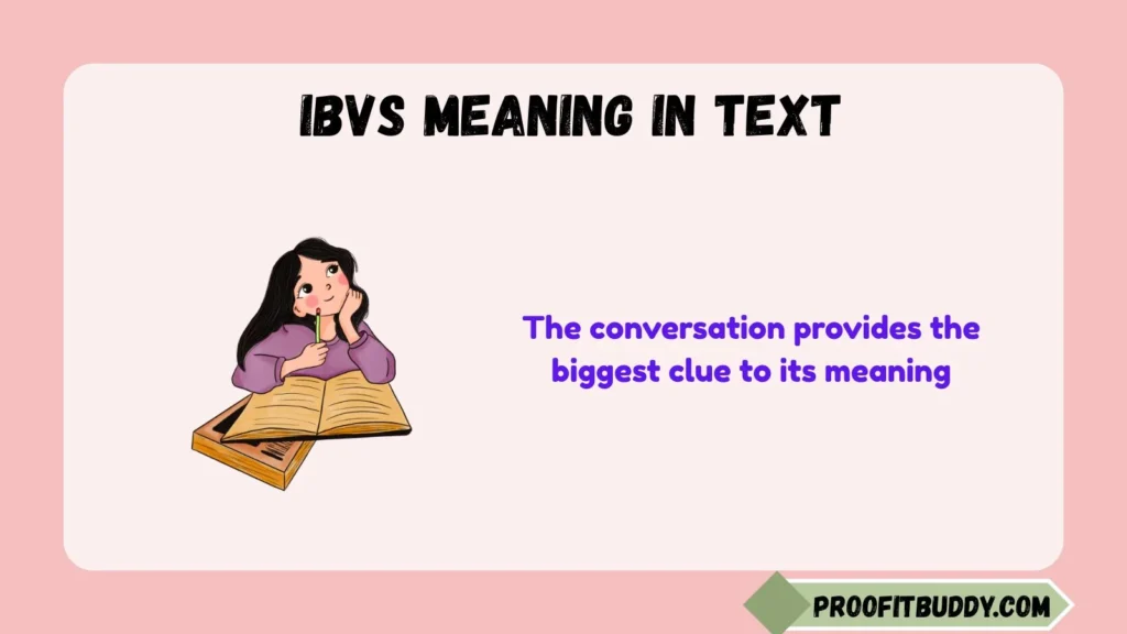 IBVS Meaning in Text From a Guy