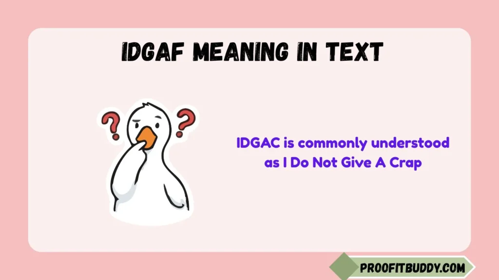 IDGAC Meaning in Text
