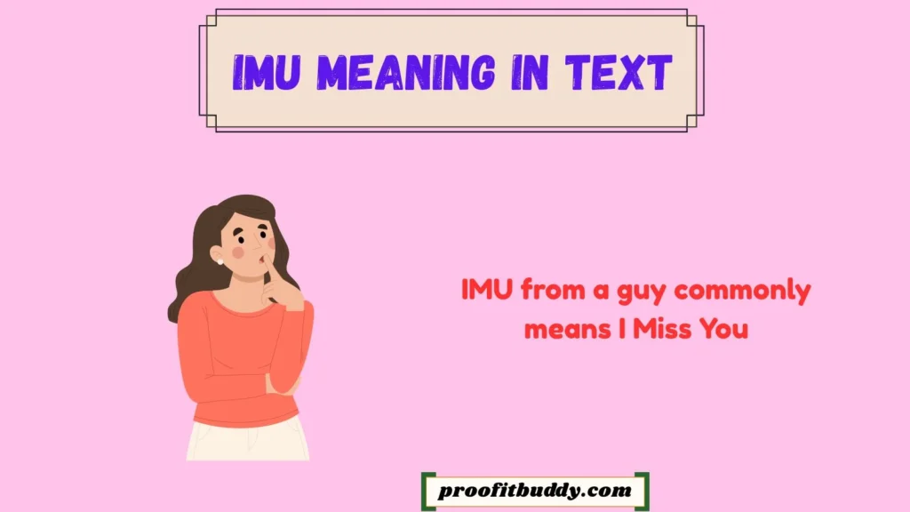 IMU Meaning in Text From a Guy