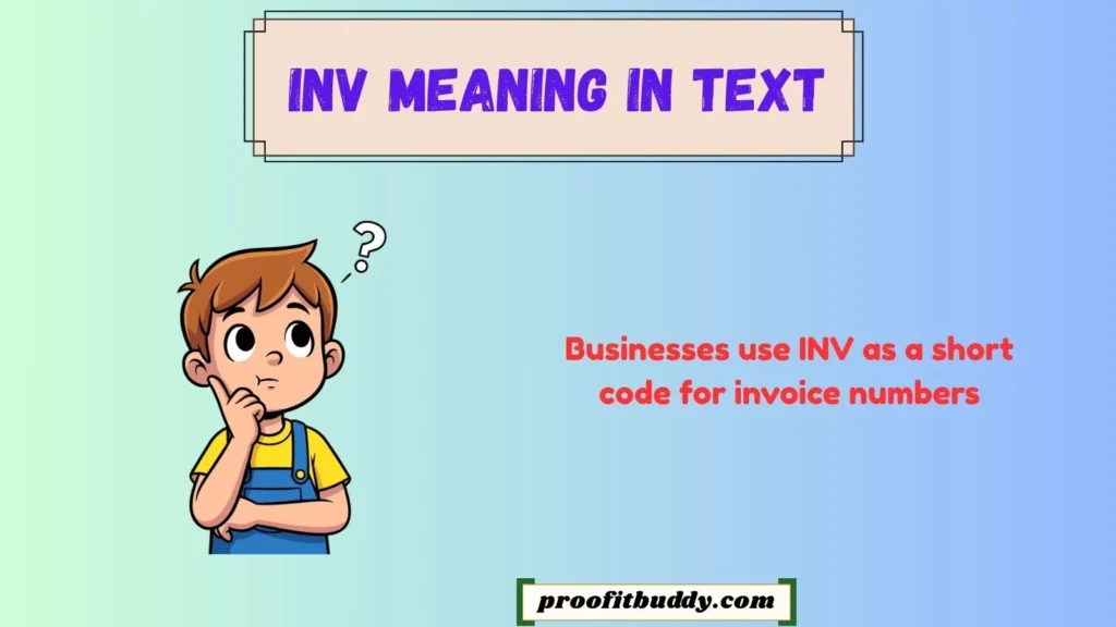 Inv Meaning in Business