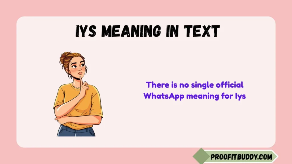 Iys Meaning in WhatsApp