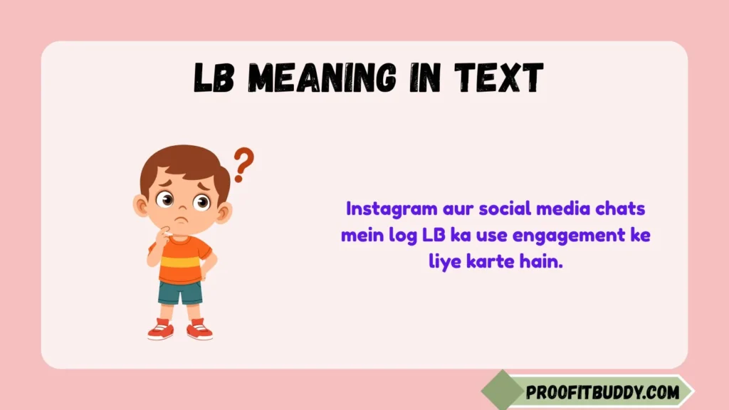 LB Meaning in Text in Urdu