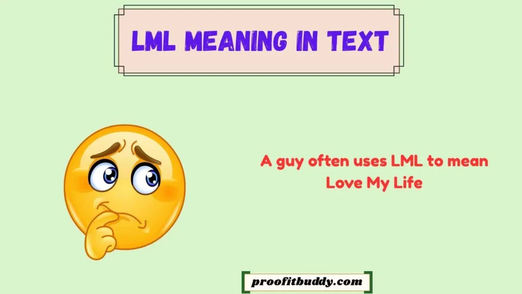 LML Meaning in Text From a Guy