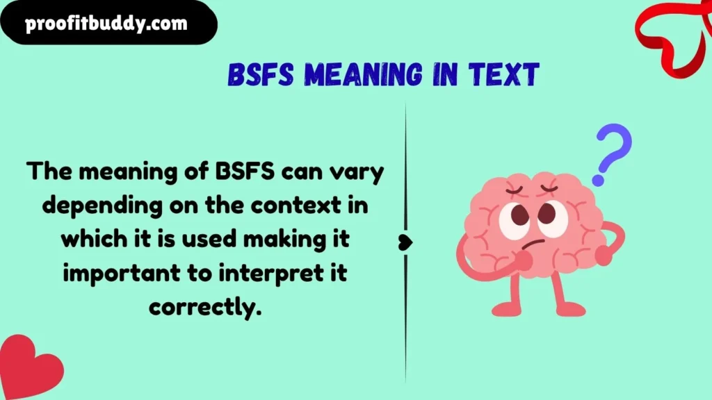 Meaning & Definition of BSFS