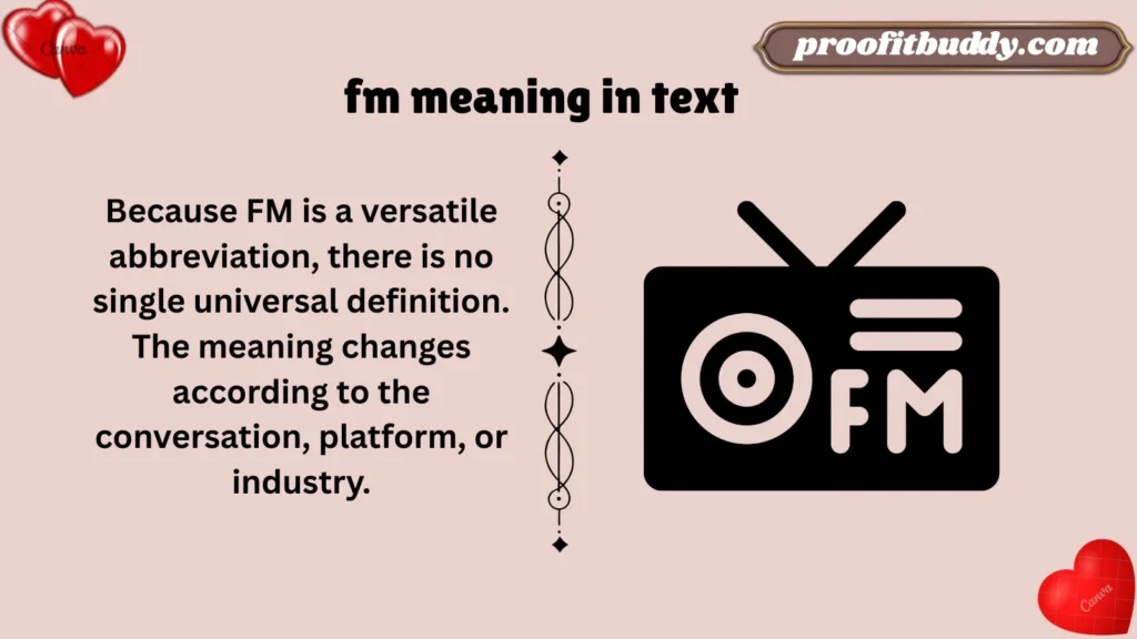 Meaning & Definition of FM