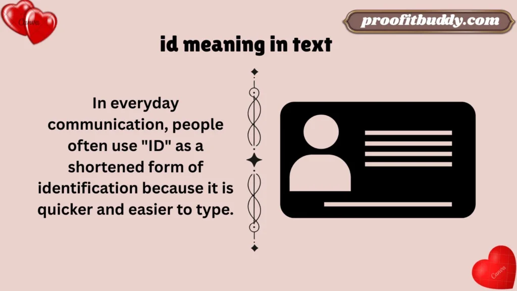 Meaning & Definition of ID