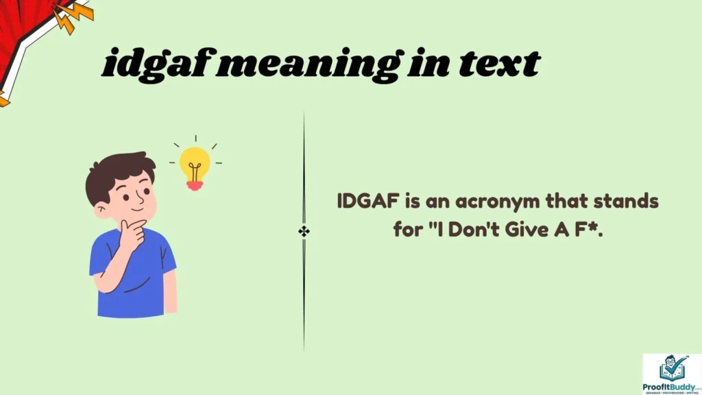 Meaning & Definition of IDGAF