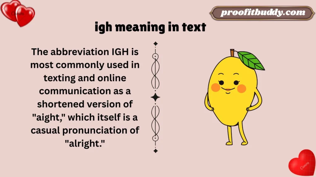 Meaning & Definition of IGH