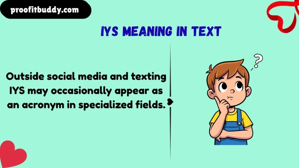 Meaning & Definition of IYS