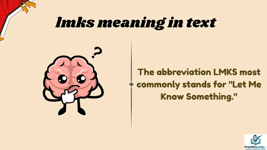Meaning & Definition of LMKS
