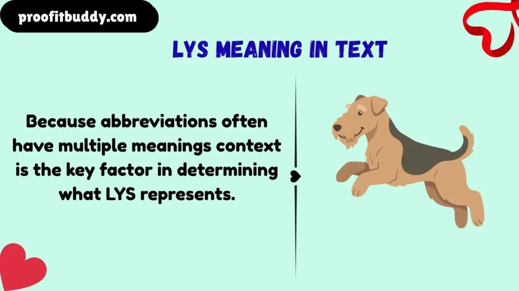 Meaning & Definition of LYS