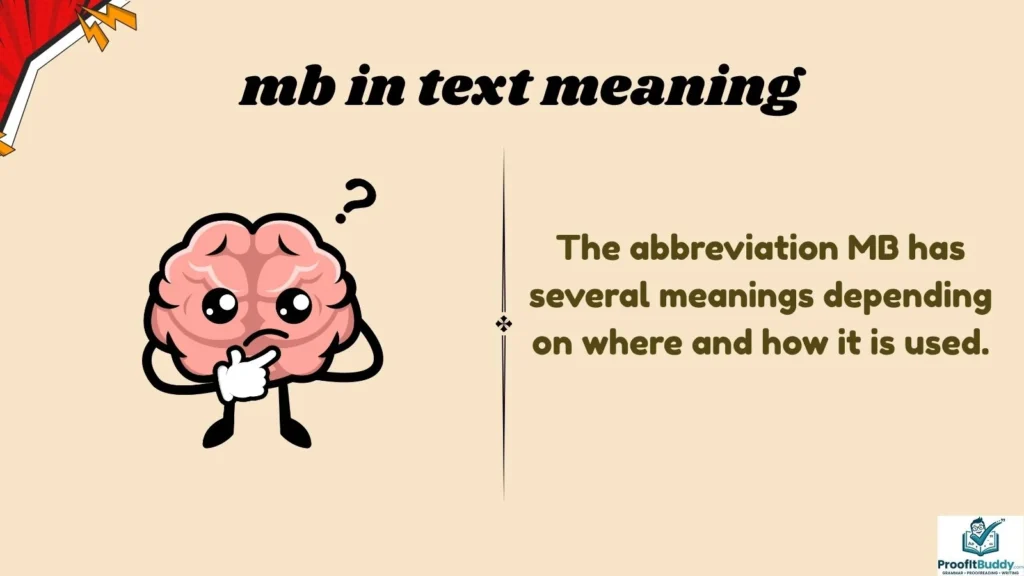 Meaning & Definition of MB