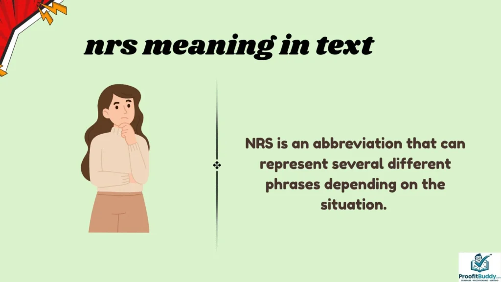 Meaning & Definition of NRS