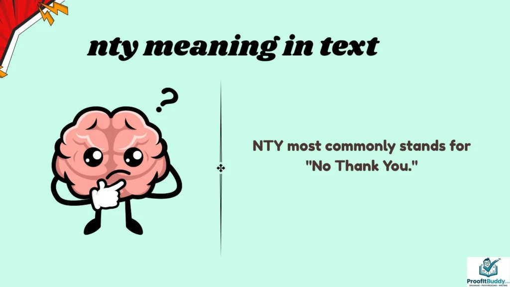 Meaning & Definition of NTY