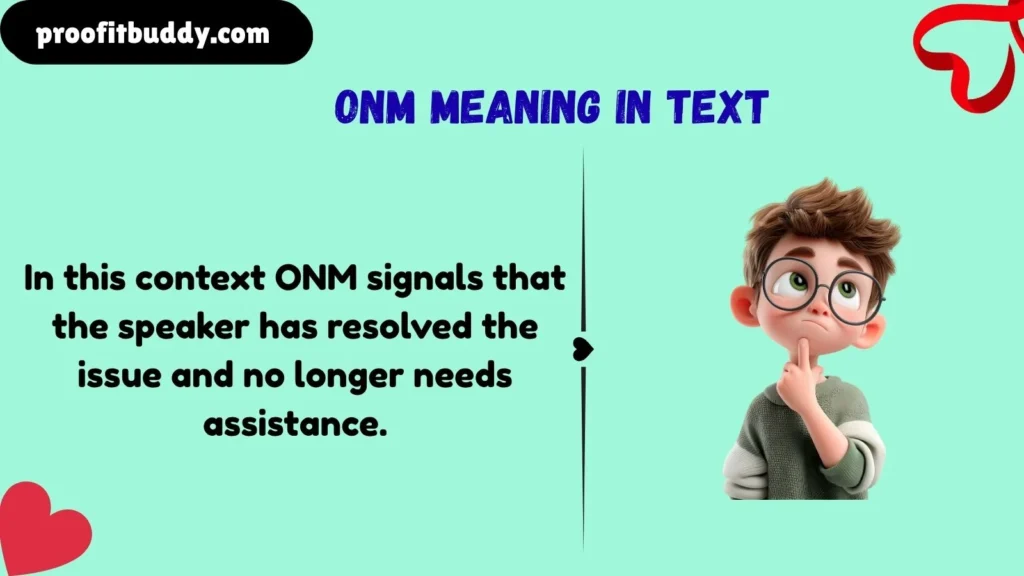Meaning & Definition of ONM