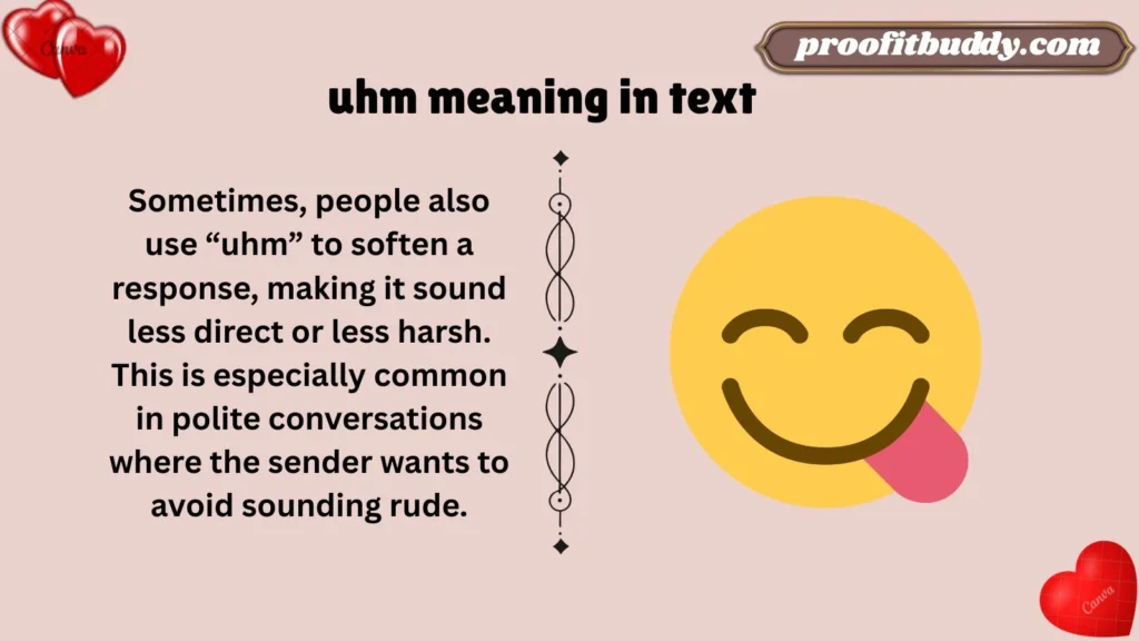 Meaning & Definition of “Uhm” in Text