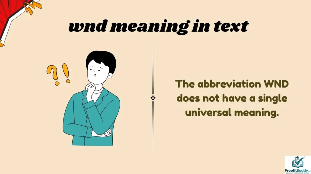 Meaning & Definition of WND