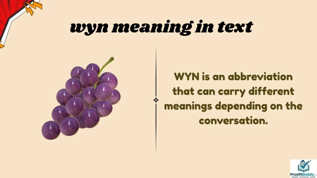 Meaning & Definition of WYN