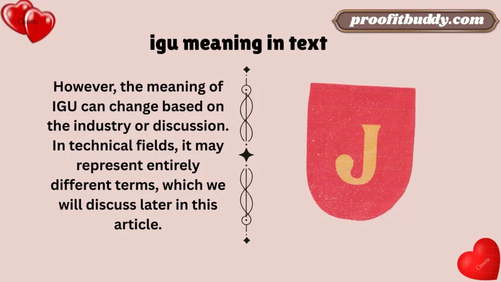 Meaning & Definition of IGU