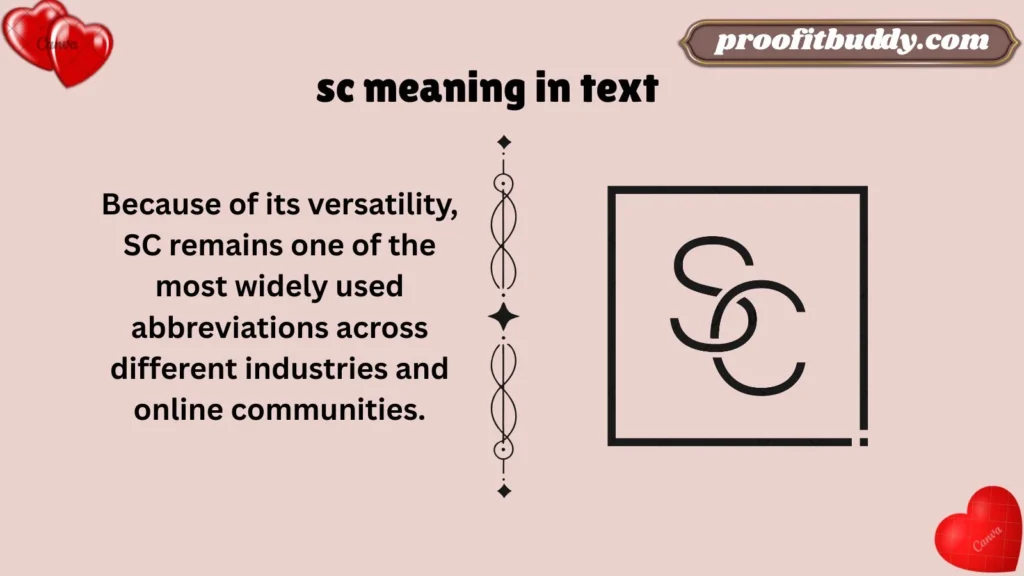 Meaning & Definition of SC