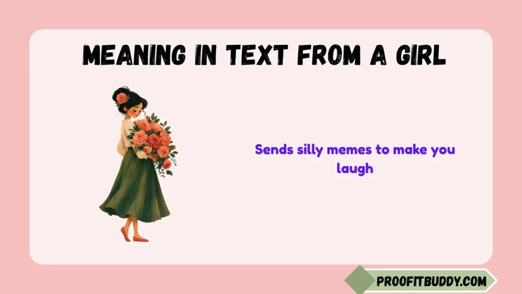 Meaning in Text From a Girl Funny