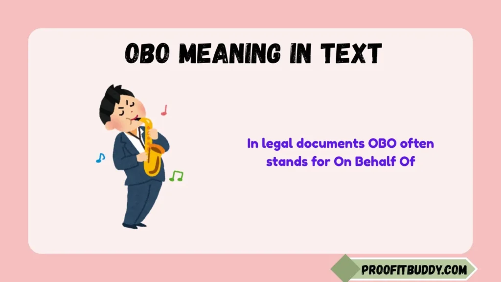 OBO Legal Meaning