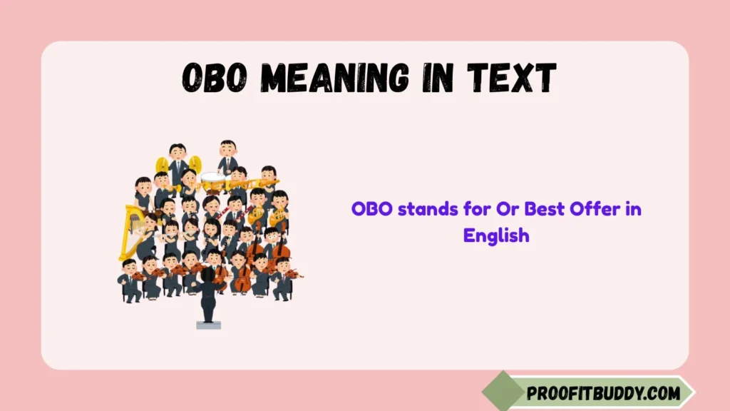 OBO Meaning in English