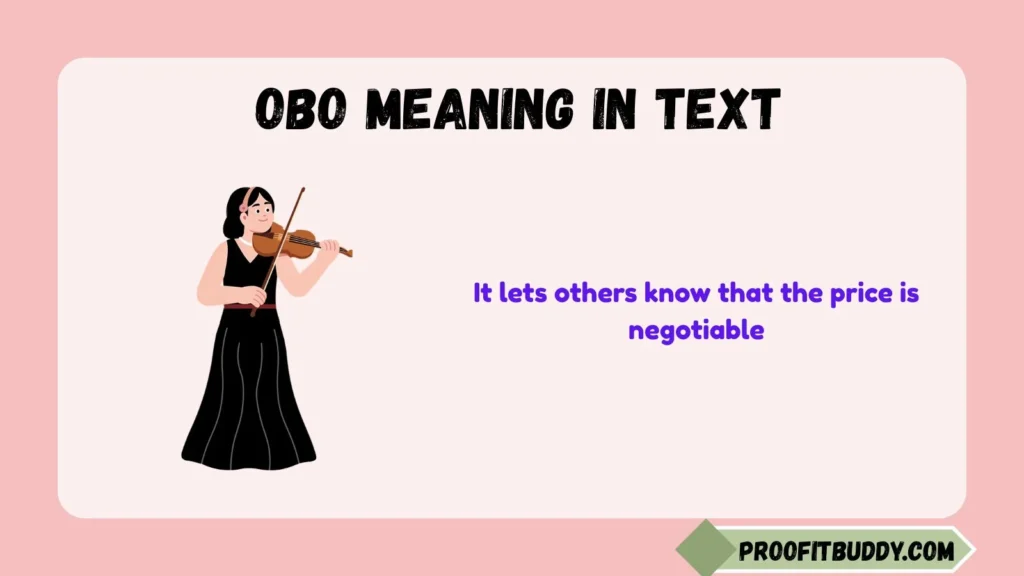 OBO Meaning in Text in English