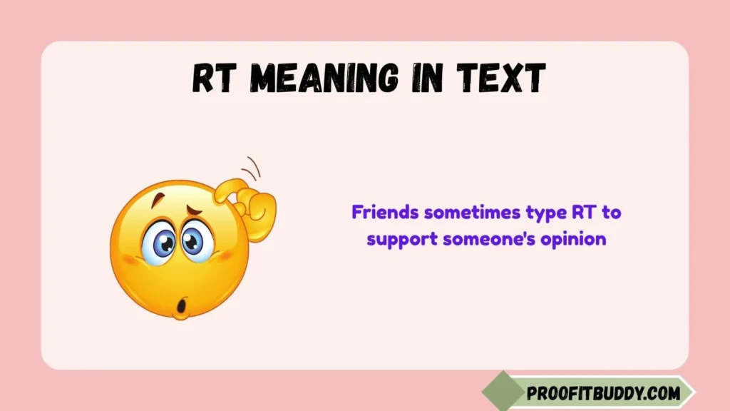 RT Meaning in WhatsApp