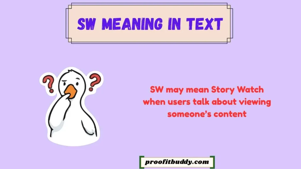 SW Meaning TikTok