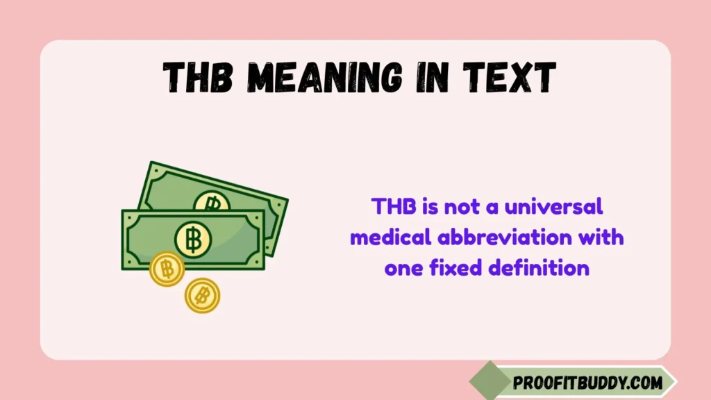 Thb Meaning Medical