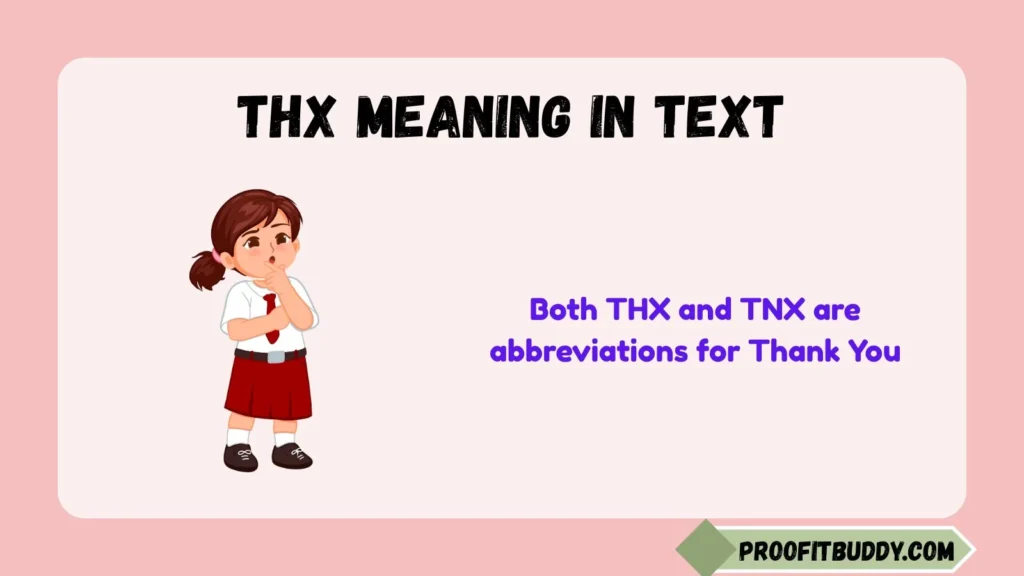 Thx or Tnx Meaning