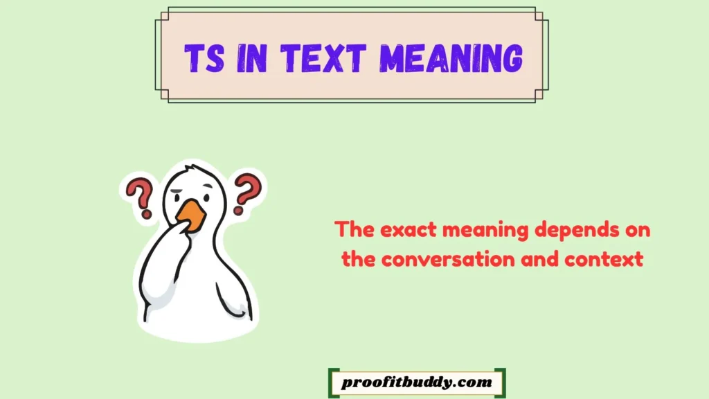 Ts in Text Meaning From a Boy