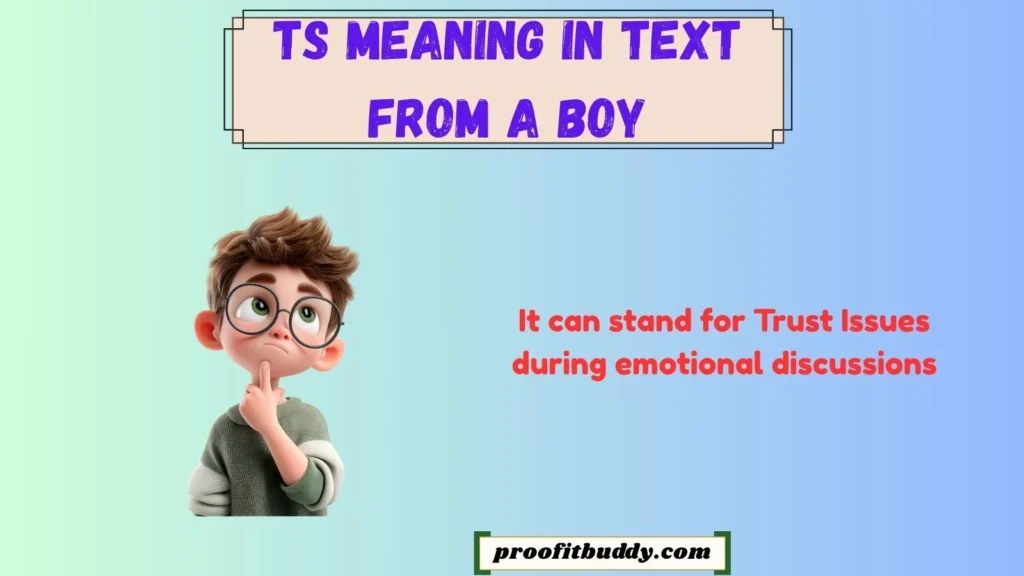TS Meaning in Text From a Girl