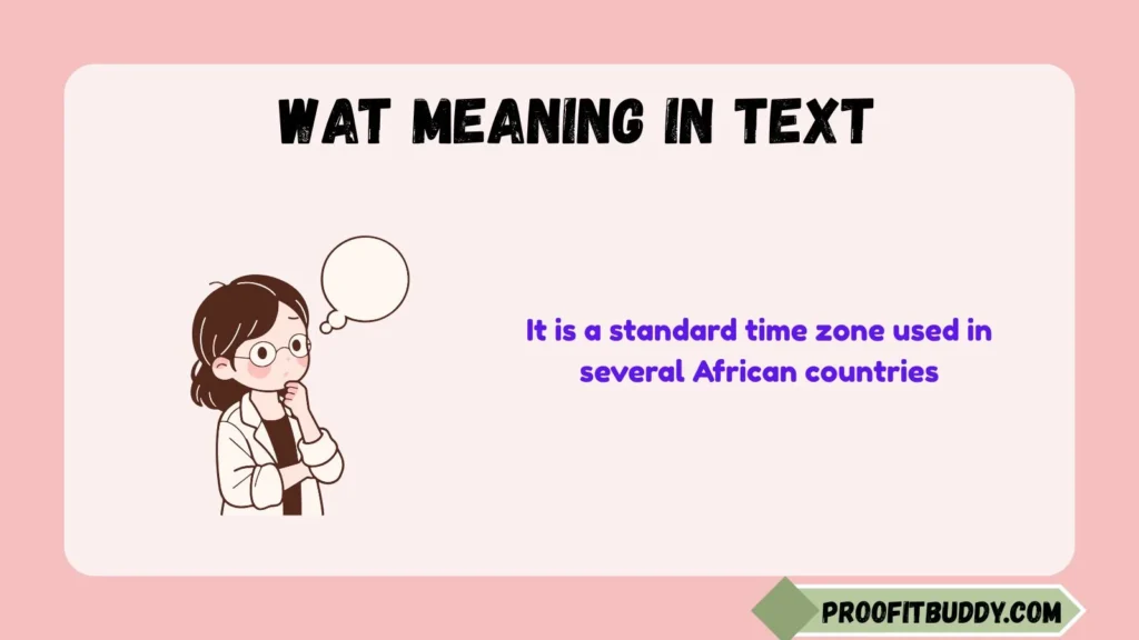 WAT Meaning in Time