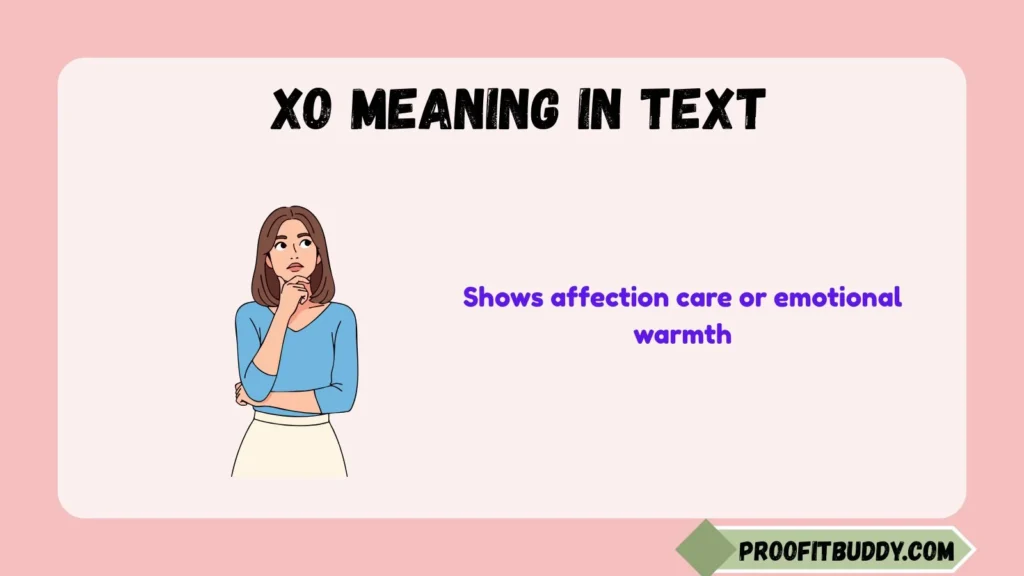 XO Meaning in Text From a Guy
