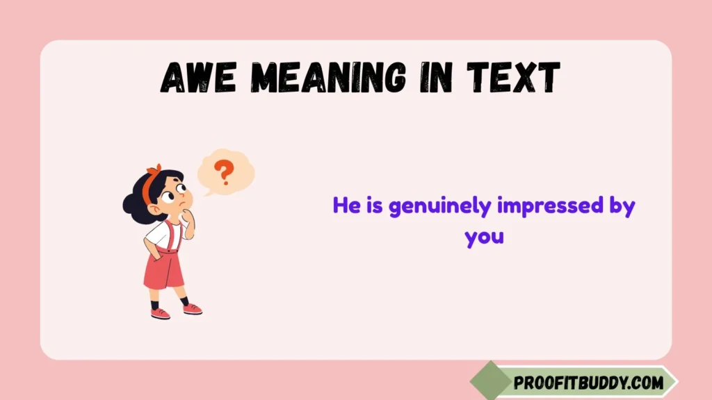 You Are Awe Meaning in Text