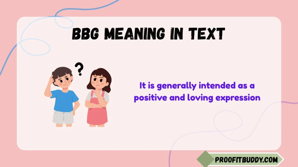 BBG Meaning in Relationship