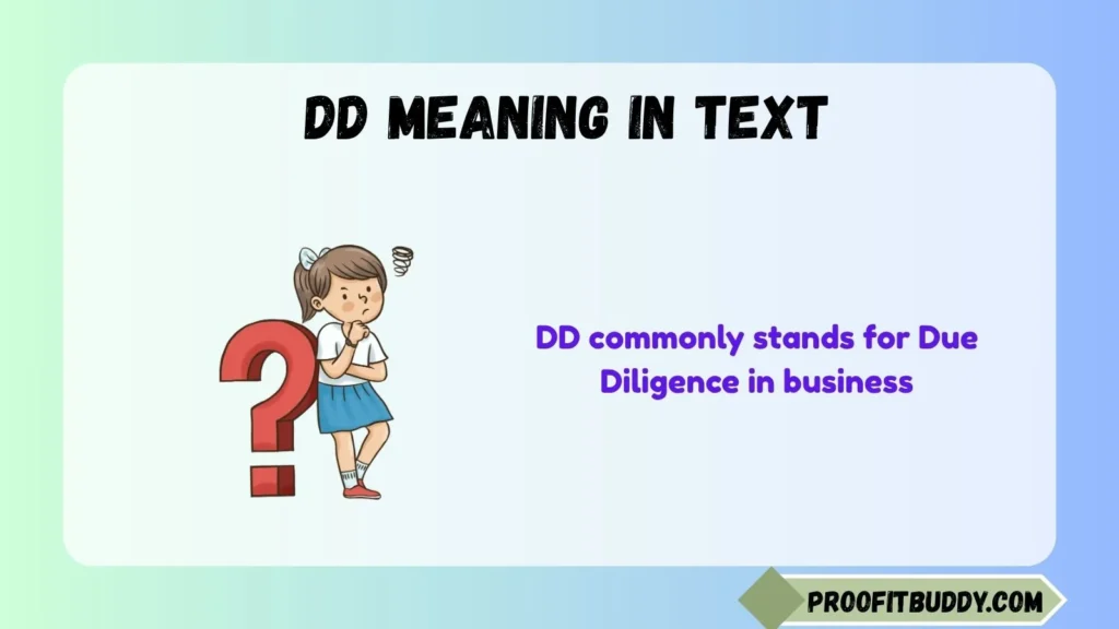 DD Meaning in Business