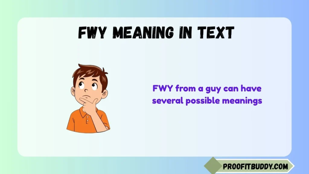 Fwy Meaning in Text From a Guy