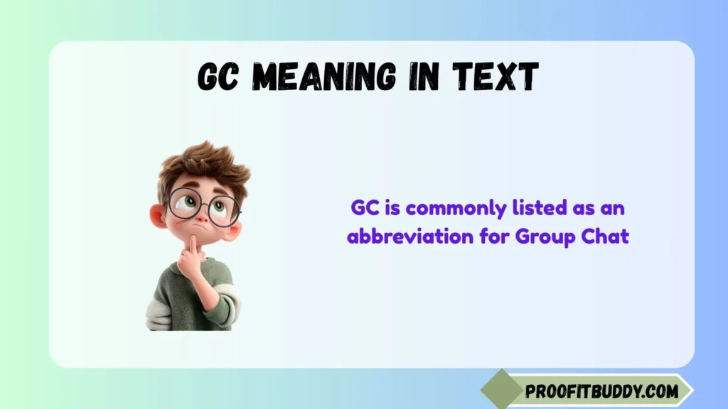 GC Meaning in Text Urban Dictionary