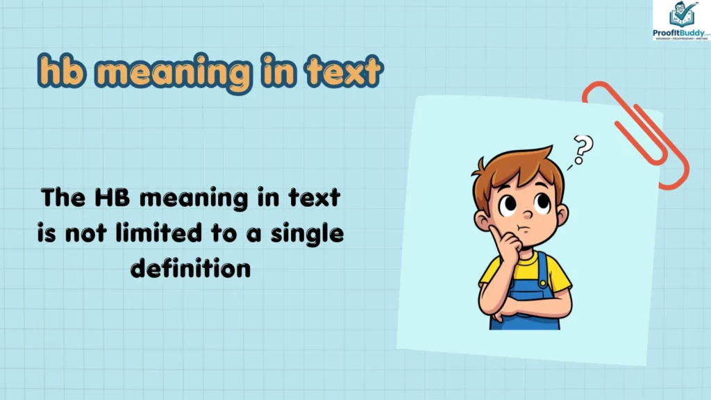 HB Meaning in Text: Meaning & Definition