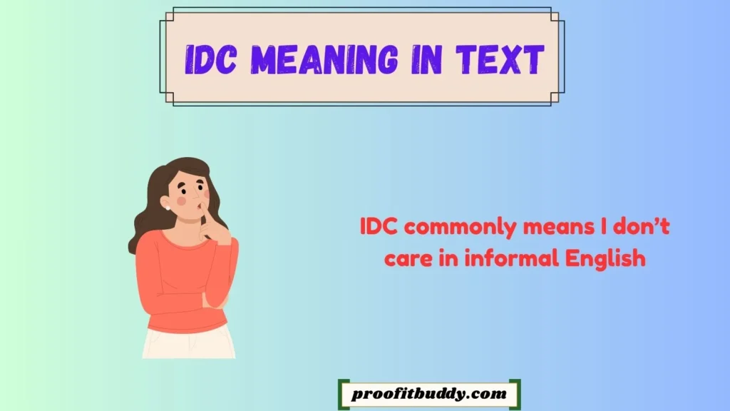 IDC Meaning in English