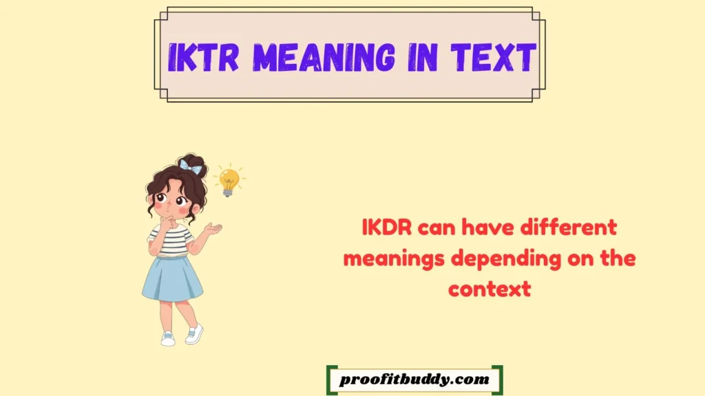 Ikdr Meaning in Text